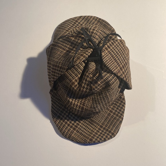 ❗️Price Cut❗️Vintage Herring bone Sherlock Holmes double billed hat - Picture 2 of 6